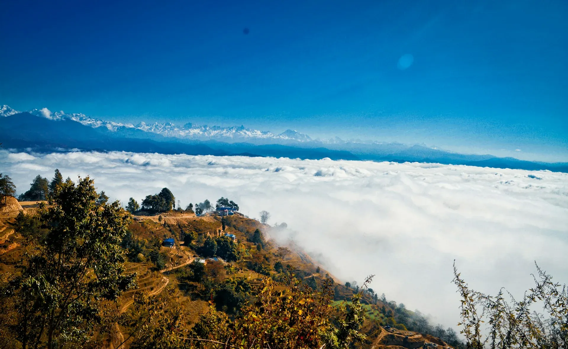 Himalayan panorama from Dhulikhel viewpoint