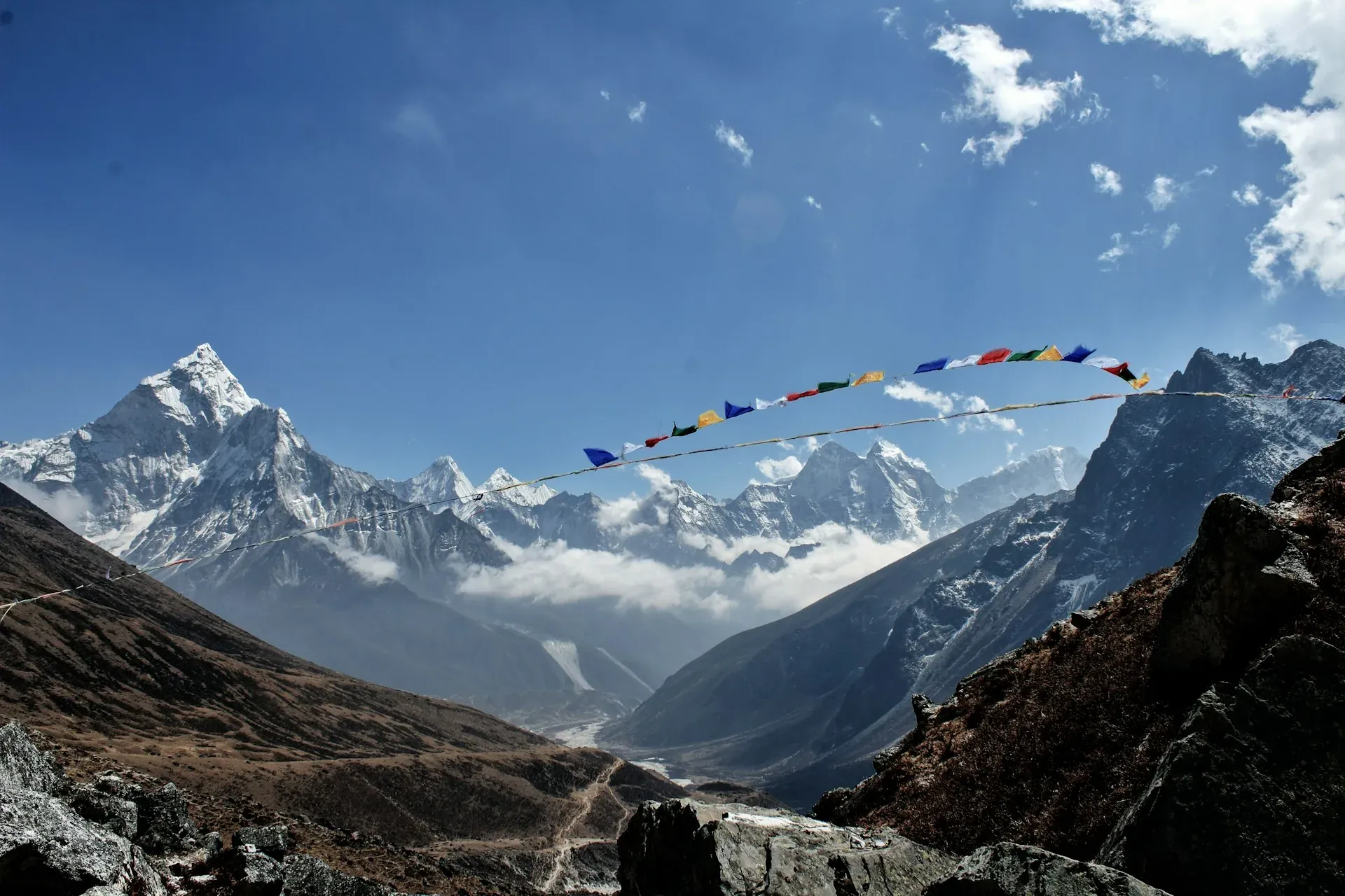 Khumbu peaks on the Three Passes route